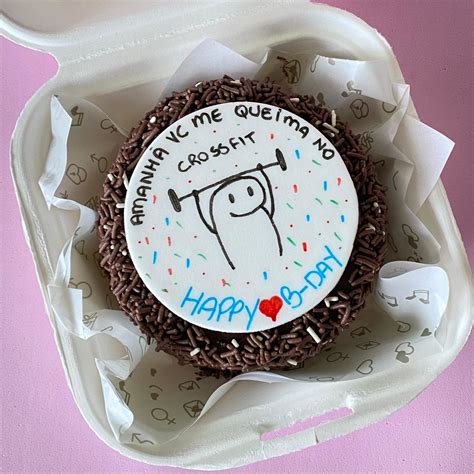 bolo bentô cake aniversário - bolo masculino redondo